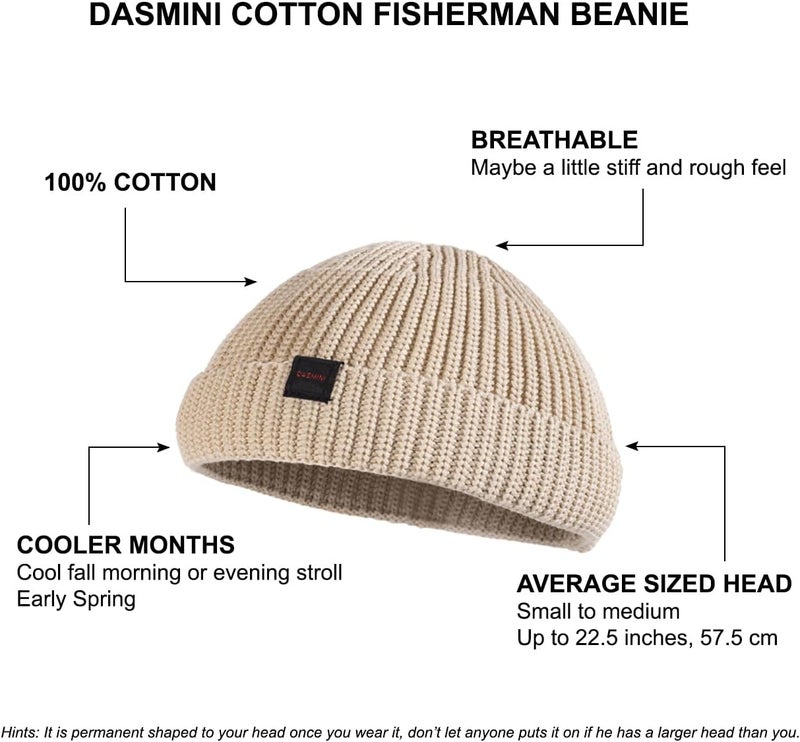 DASMINI Fisherman Beanie Hats for Men Women,Knit Trawler Skull Cap,Watch Cap,Spring Fall Winter Warm Short Hats - Image 5